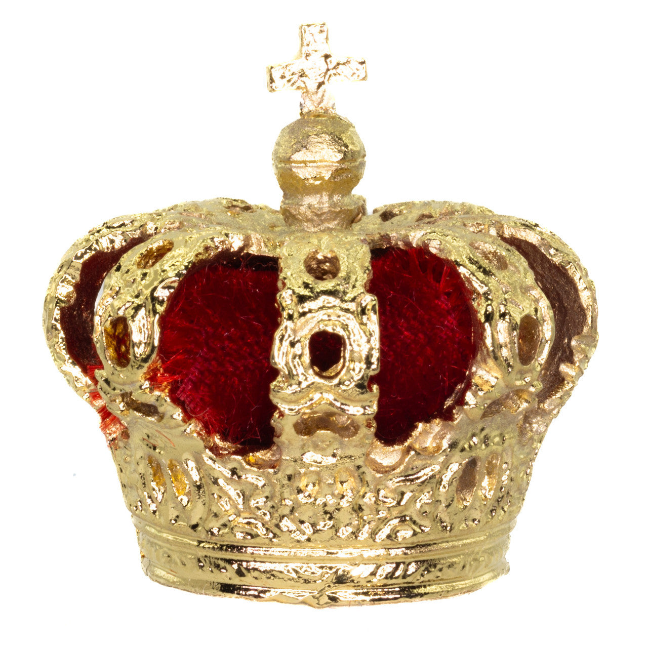 Miniature Crown - Alfonso of Spain on a white background.