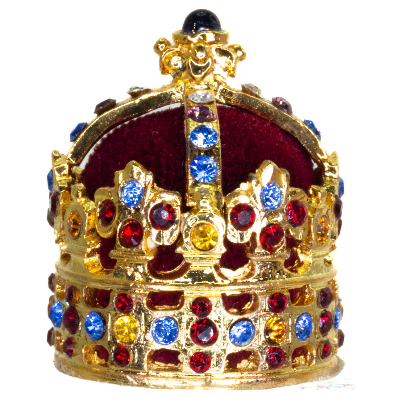 Miniature Crown - Saxony (August II) on a white background.