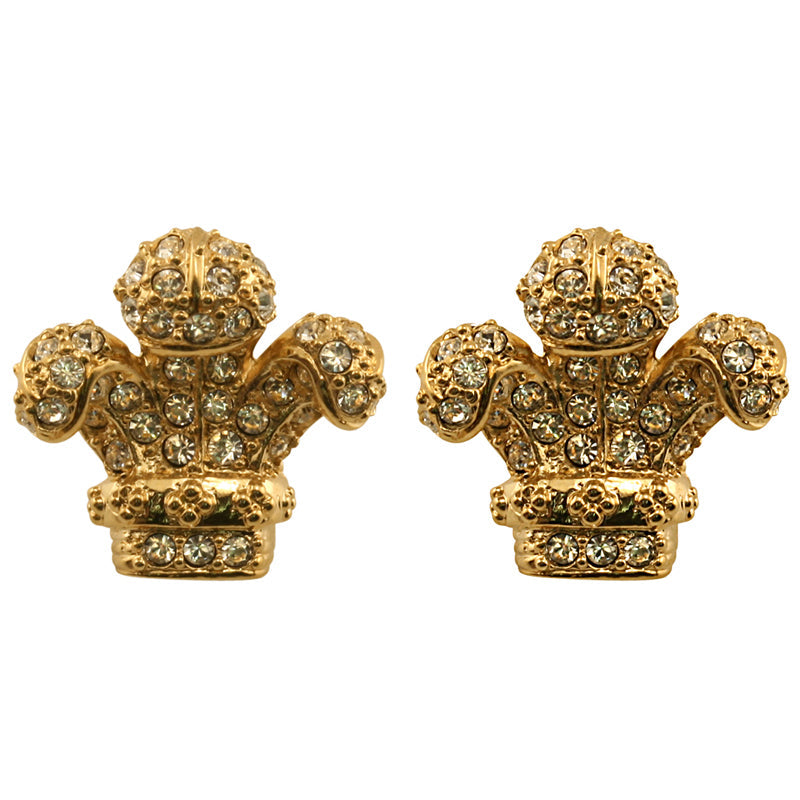 Prince of Wales stud earrings