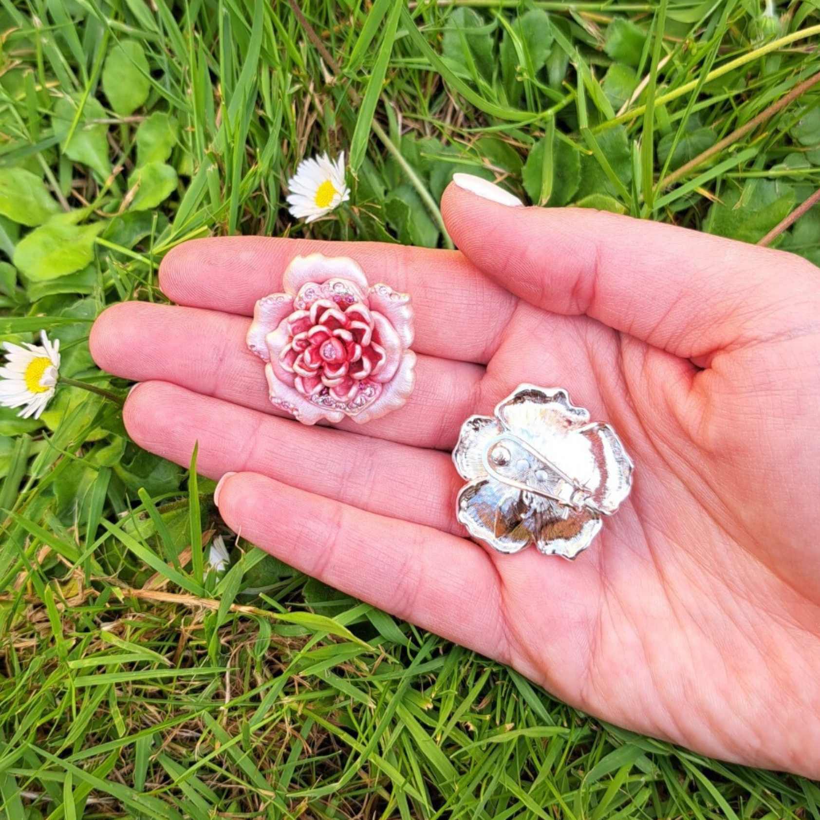 Rose Earrings (Large) - TimeLine Gifts