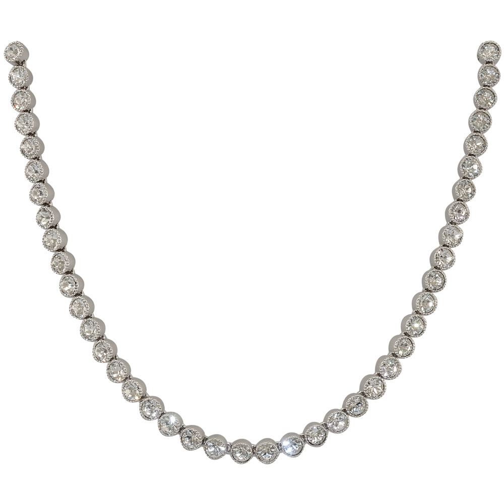 Crystal Tennis - Necklace on a white background (photo 2)