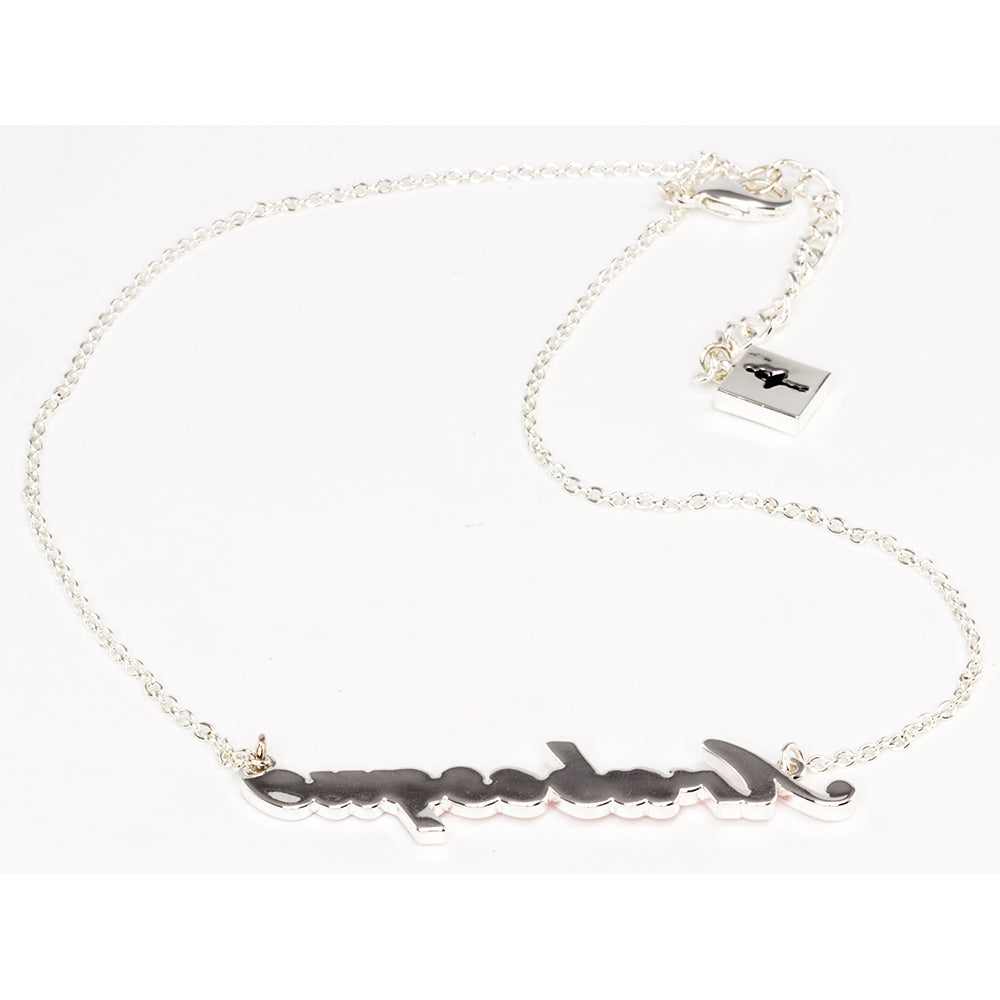 Necklace with 'Arabesque' pendant on a white background
