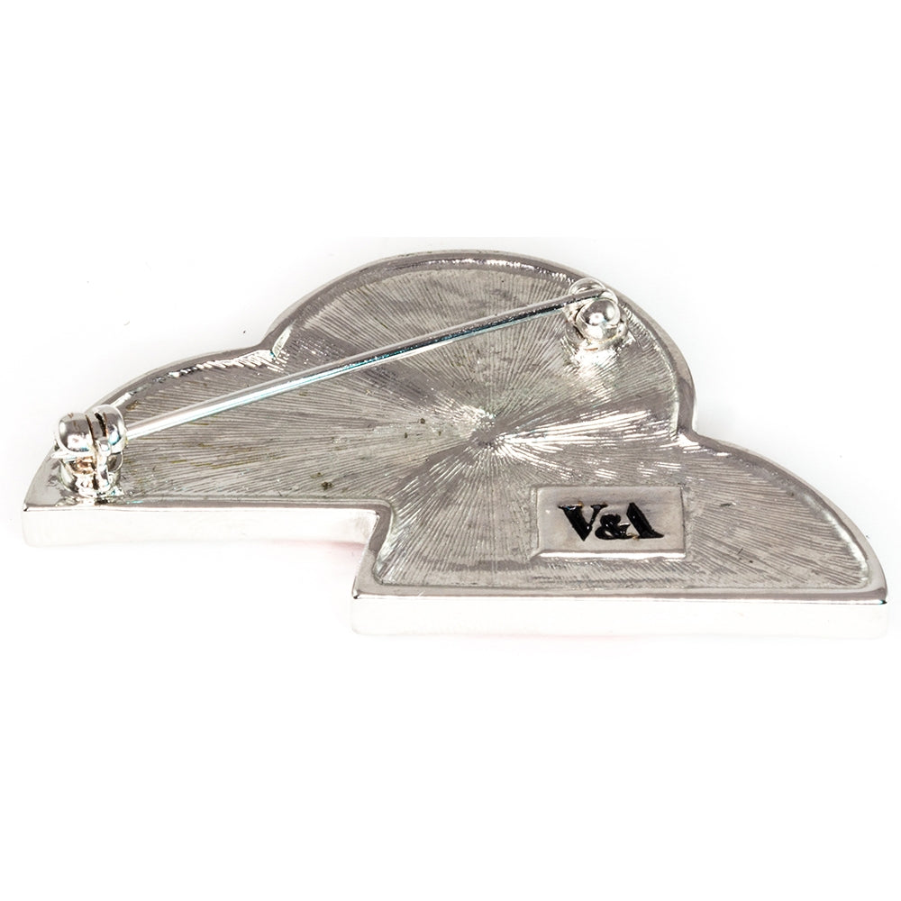 Art Deco Fan-Shaped Brooch