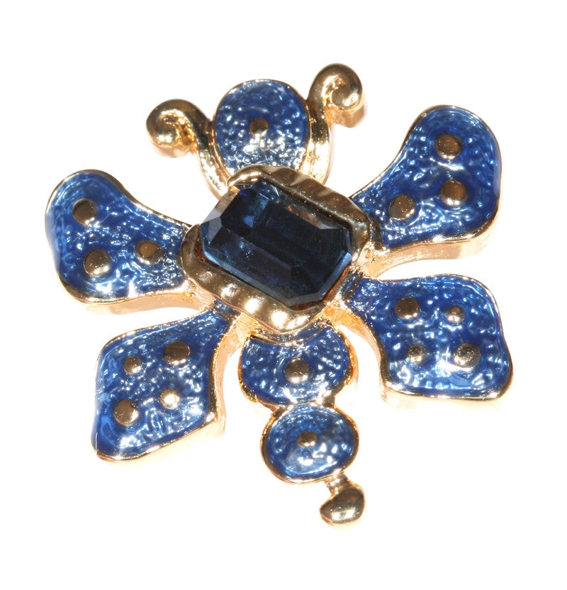 Blue Beetle Bug Pin