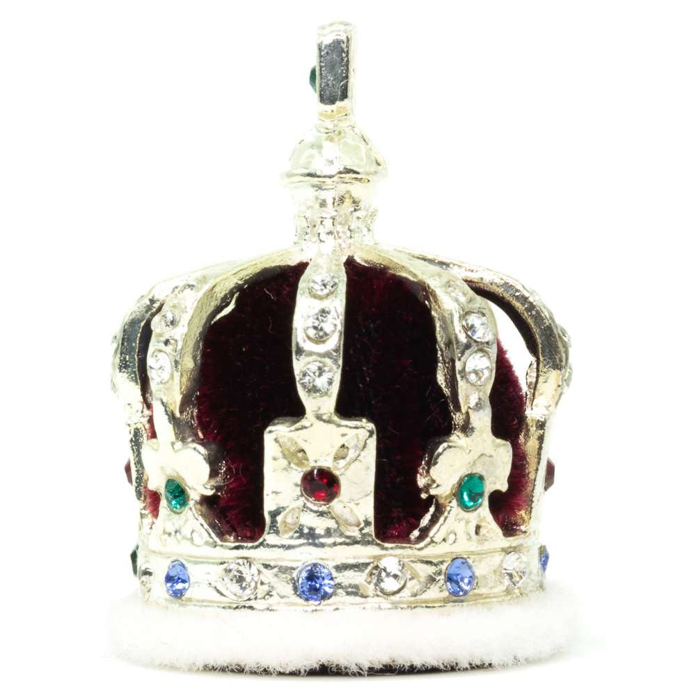 Miniature Crown - The British Crown of India on a white background.