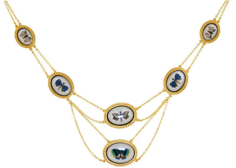 Butterfly Art Necklace