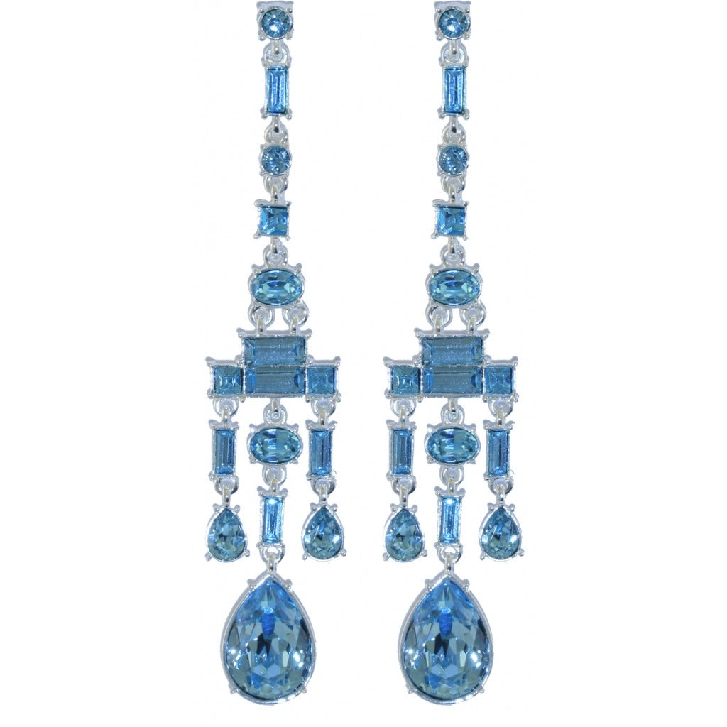 Chandelier Earrings Aqua
