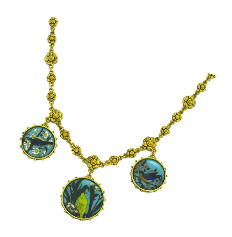Circular Bird Necklace