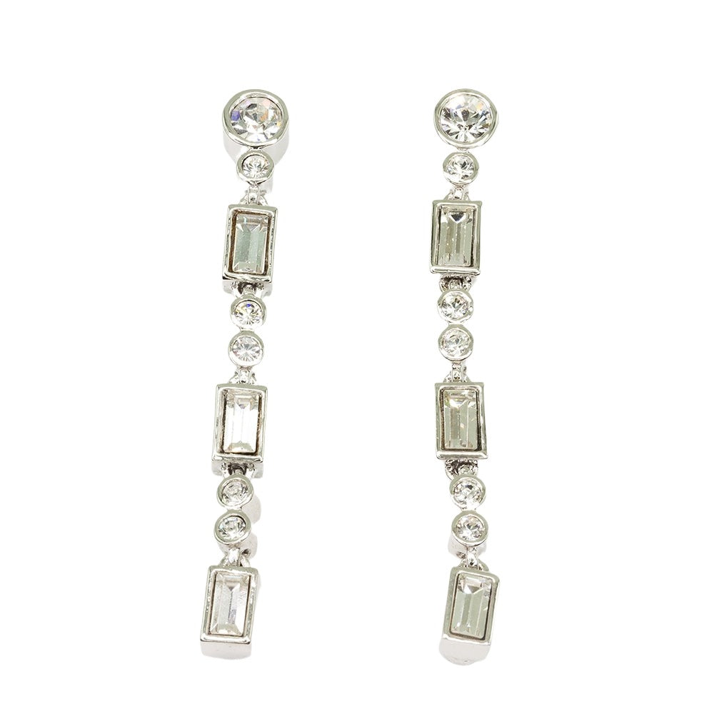 Crystal Fringe Tiara Earrings