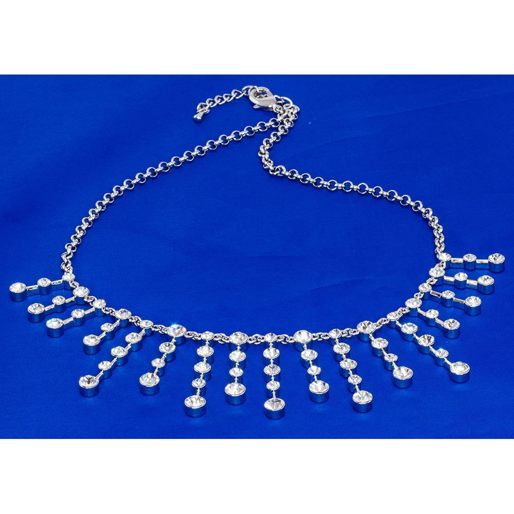 Crystal Fringe Tiara Necklace