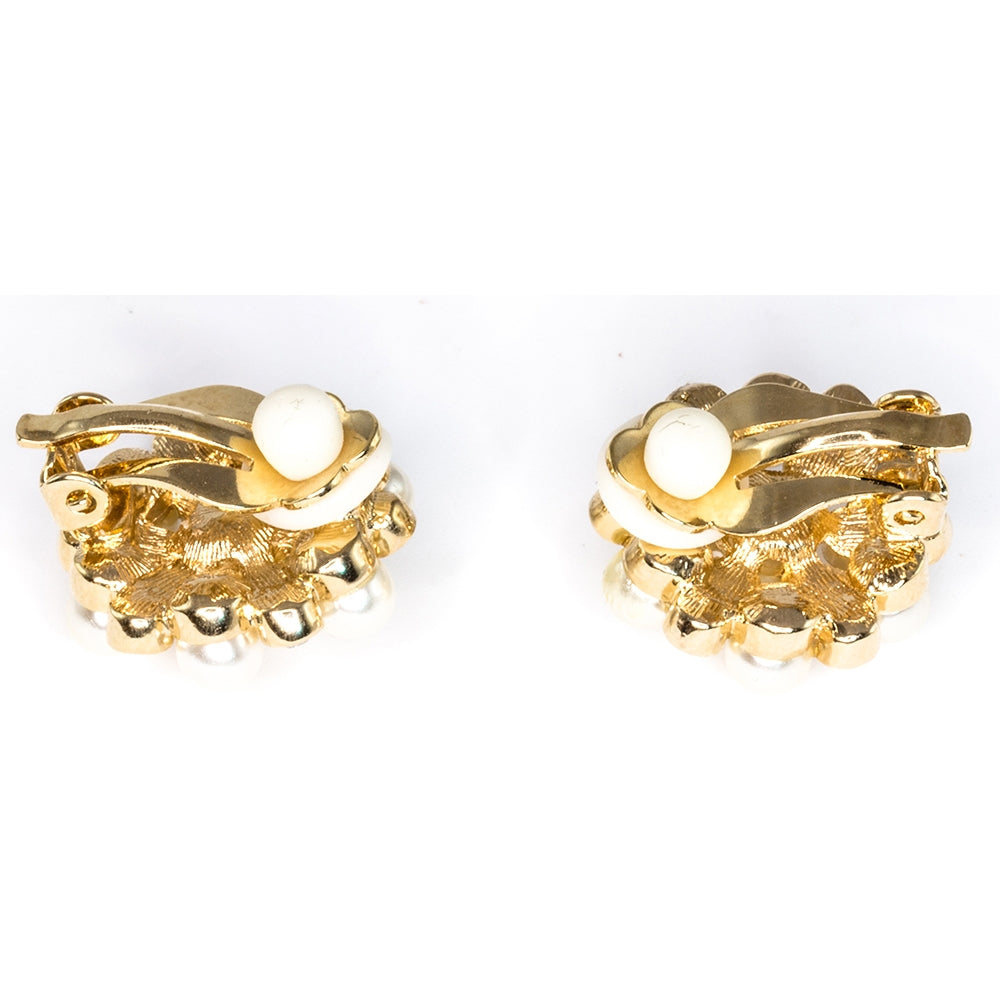Doris Day Faux Pearl Earrings