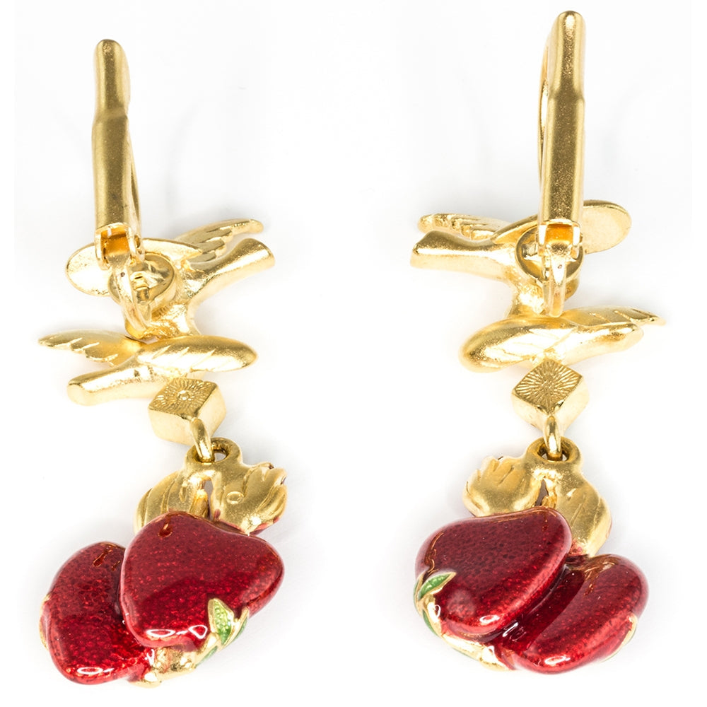 Flaming Heart Earrings