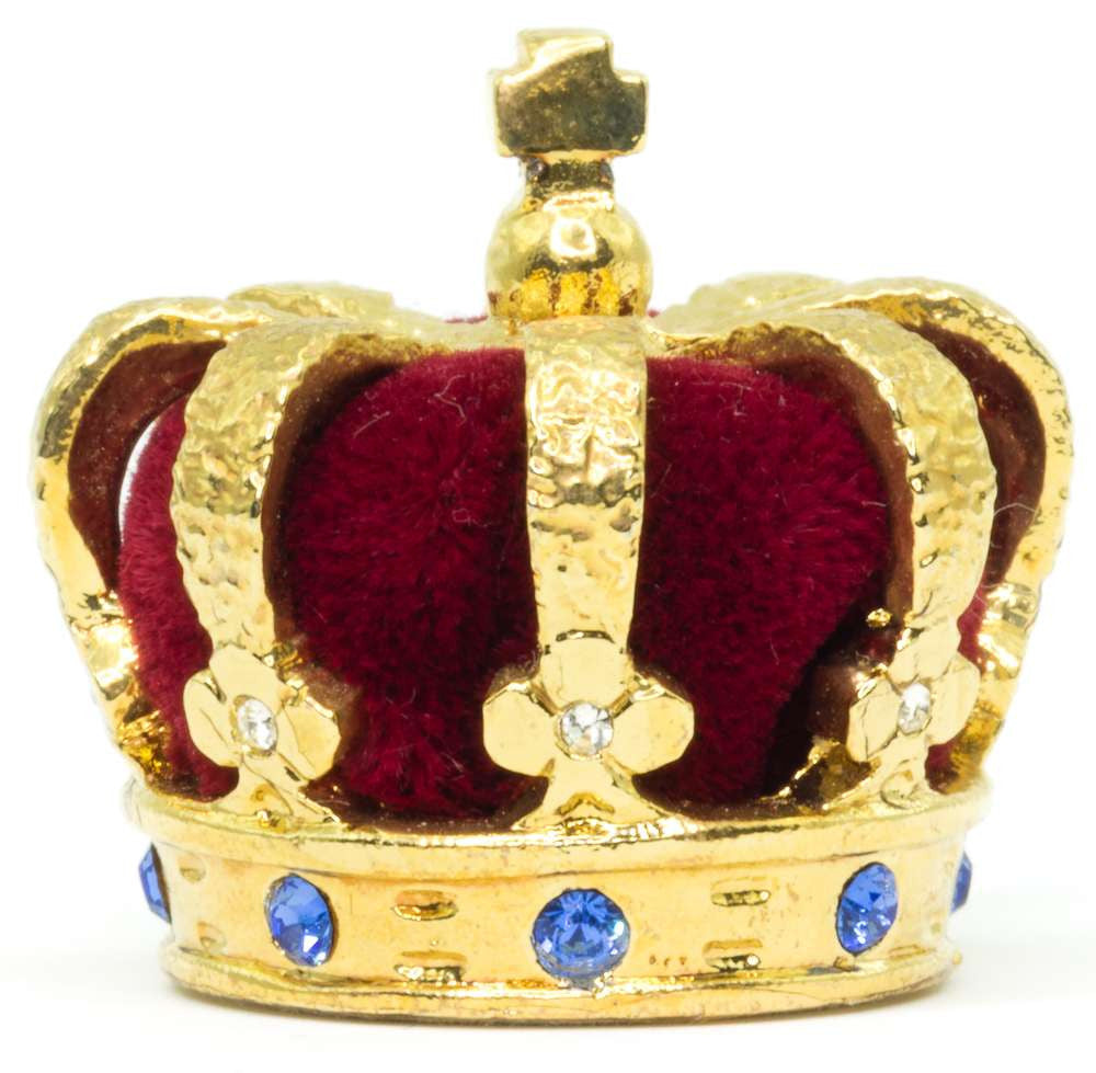 Miniature Crown - The Heraldic Crown of Monaco on a white background.
