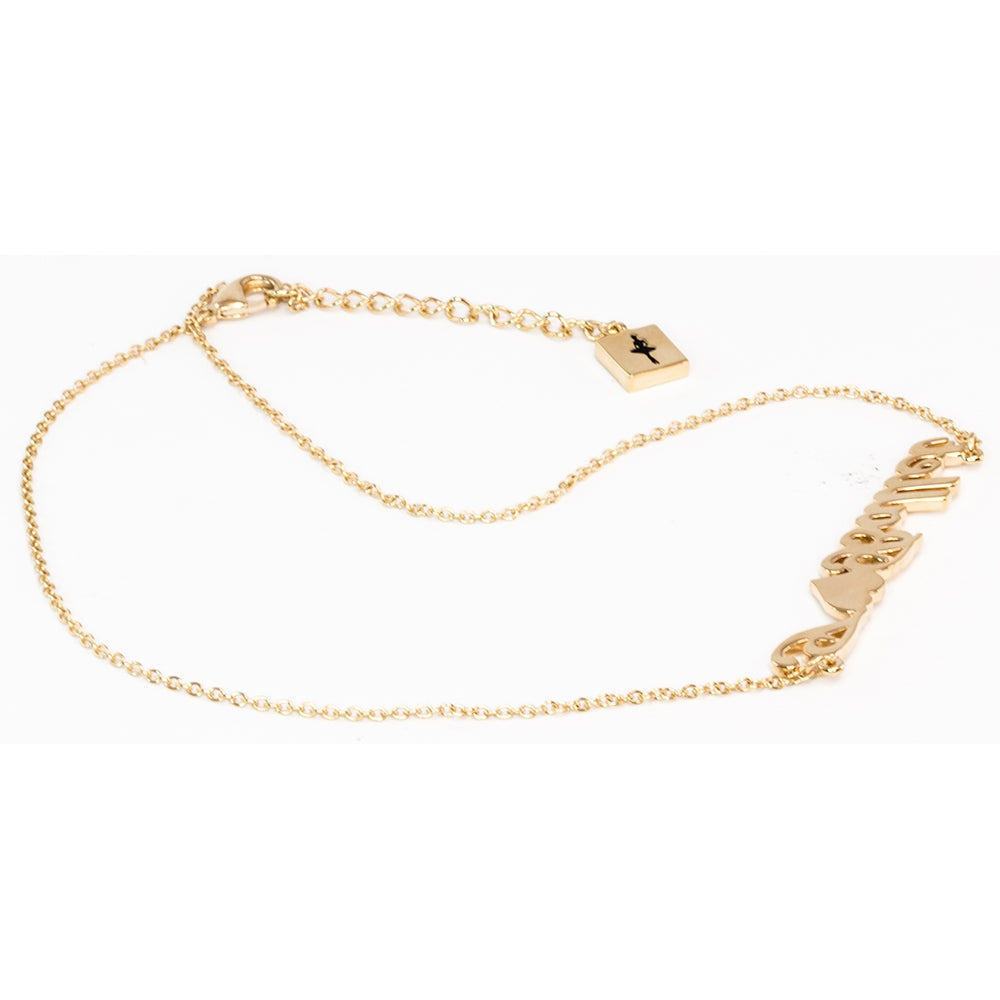 "I Love Ballet" Pendant Polished Gold-plated