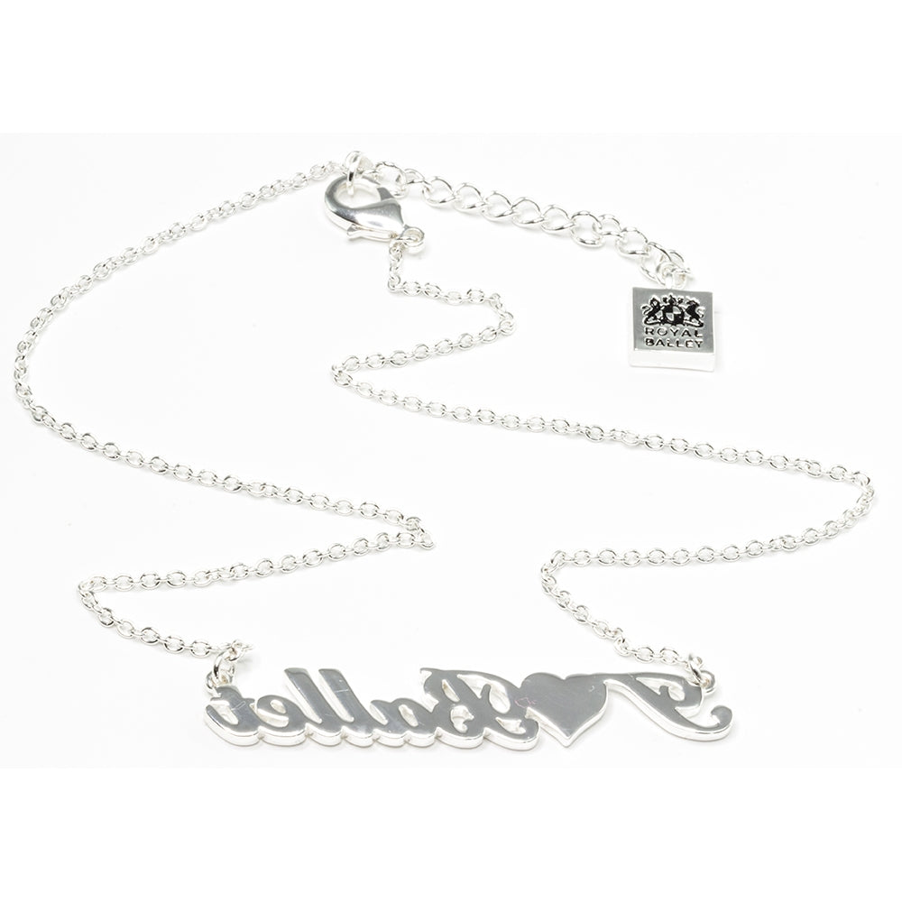 "I Love Ballet" Pendant Polished Silver-toned
