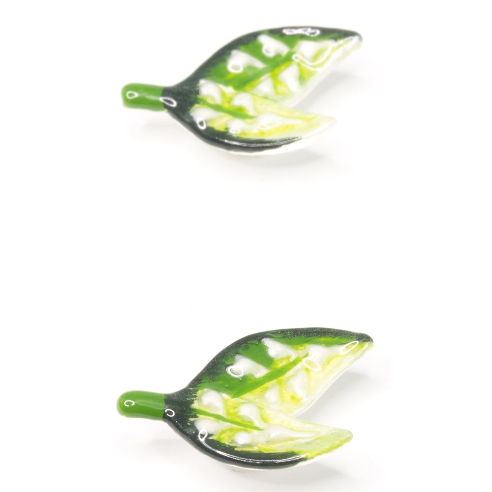 May Lily of the Valley Small Post Earrings