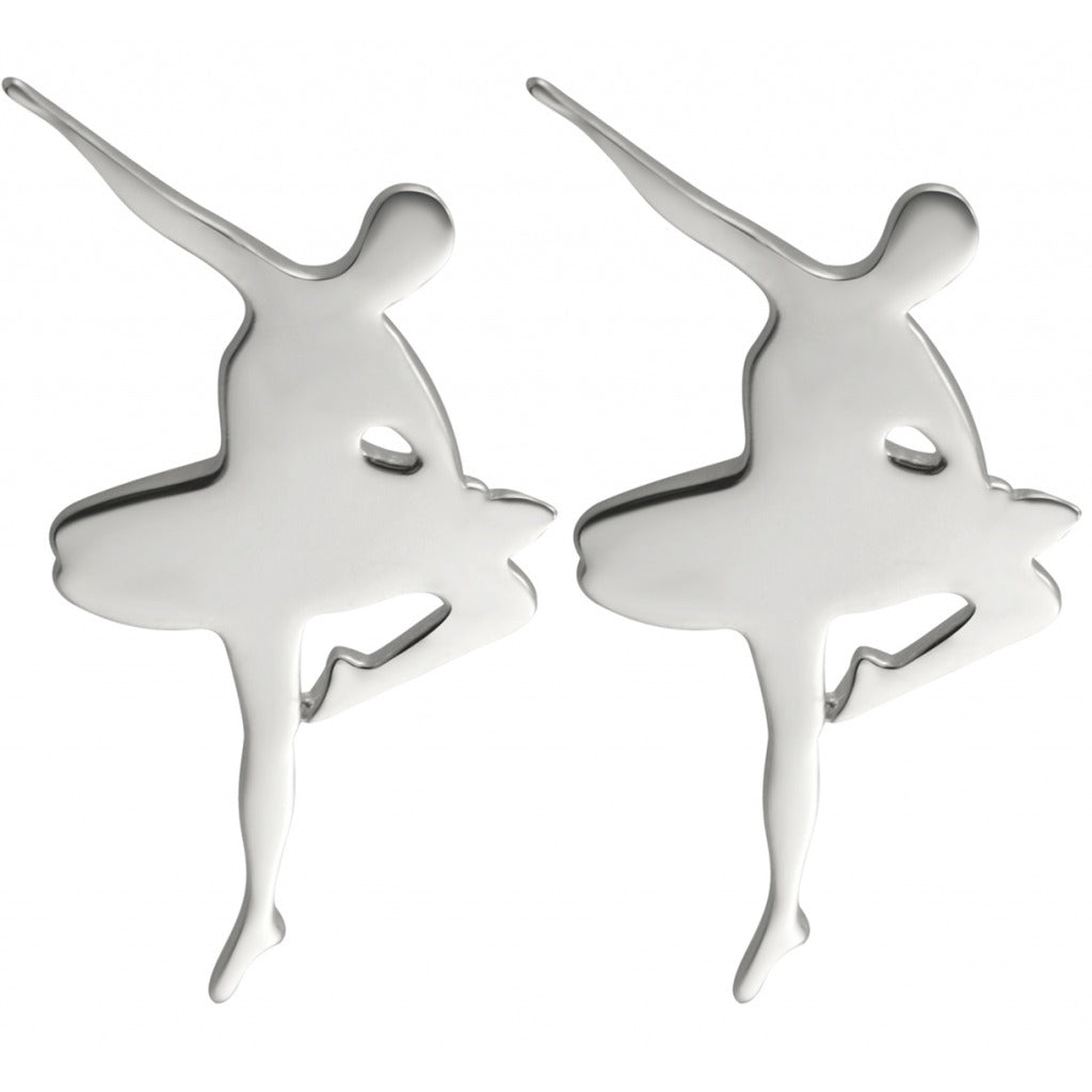 Sterling Silver Ballerina Pirouette Earrings