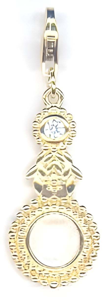Silver Gold-Plated Eyeglass Charm