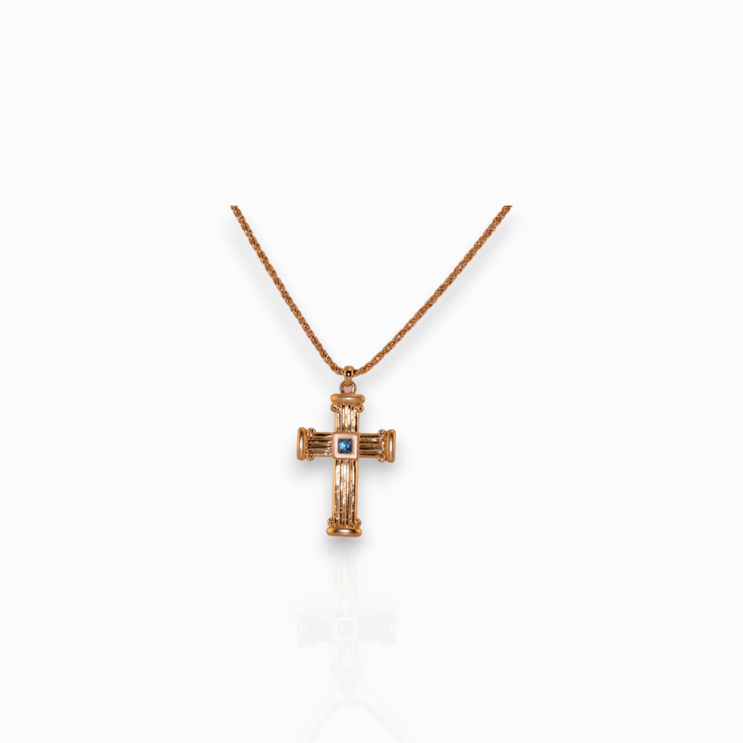 Medieval Pectoral Cross - Pendant on a white background.