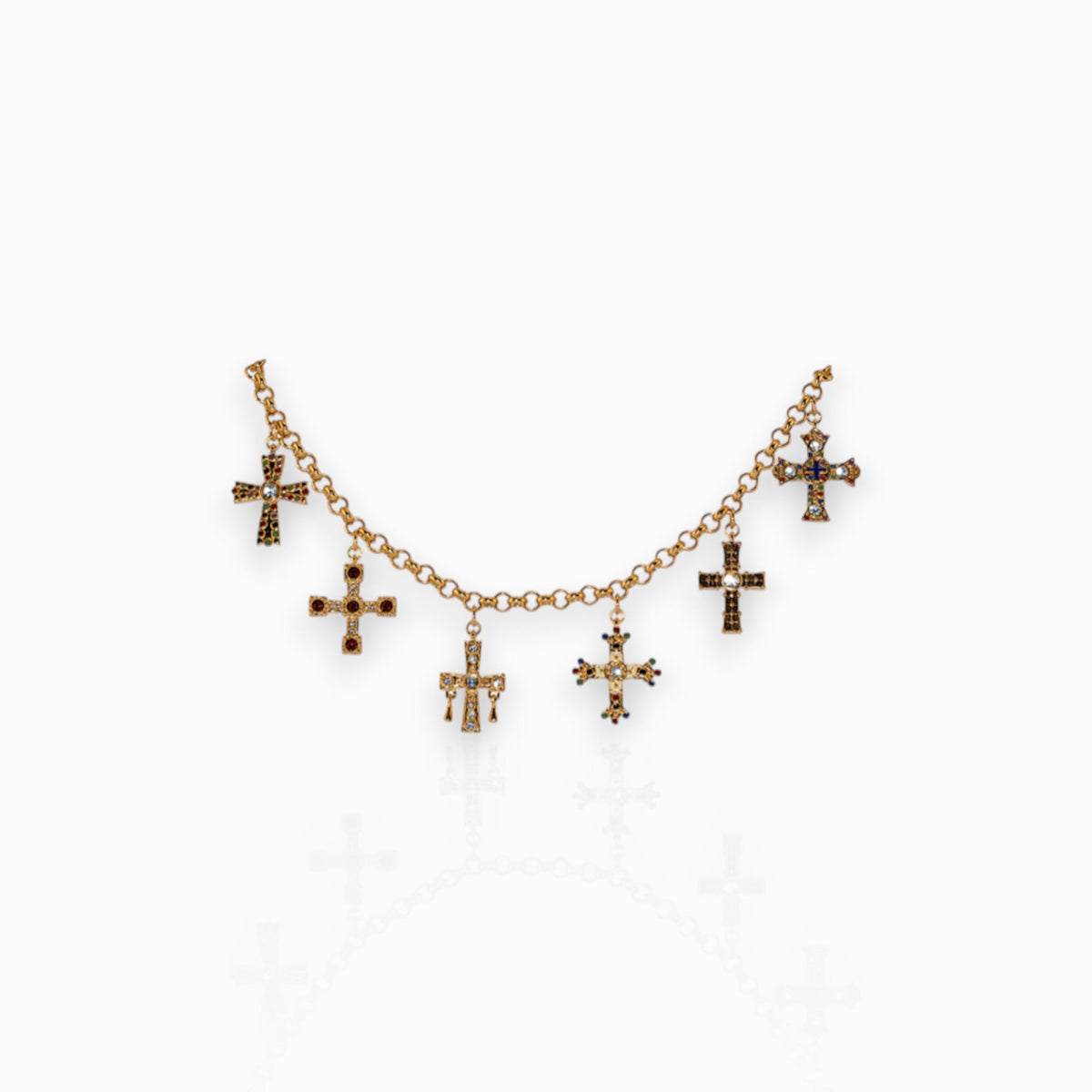 Historic Crossses - Bracelet on a white background.