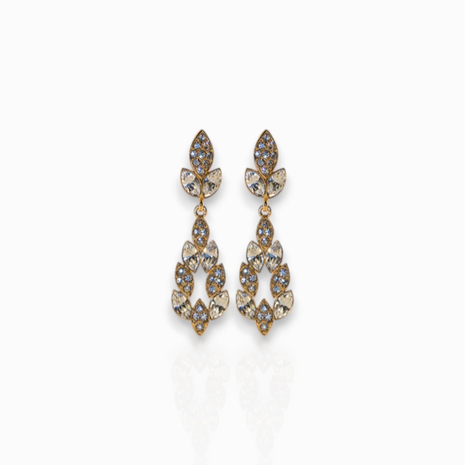 18th Century Chandelier - Earrings on a white background.