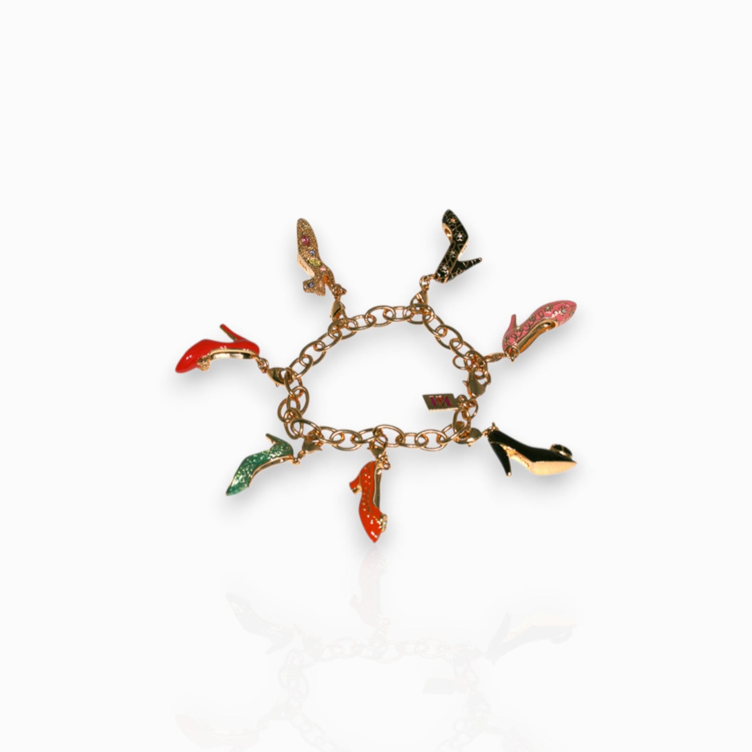 Seven Shoes - Charm Bracelet on a white background.