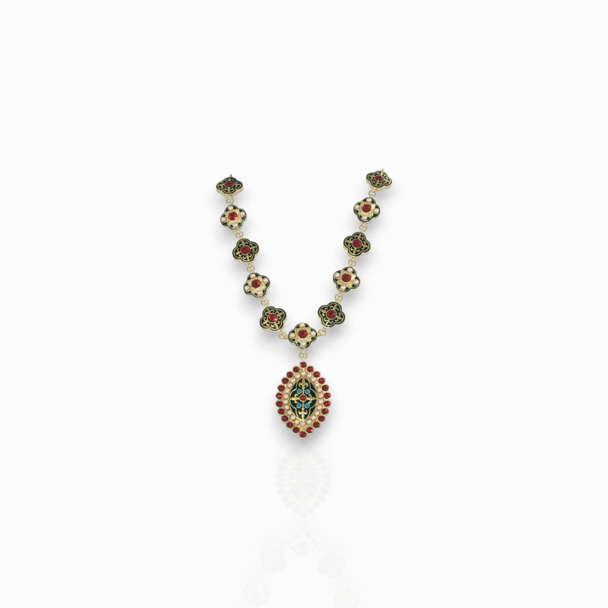 Pugin Medieval Style - Necklace on a white background.