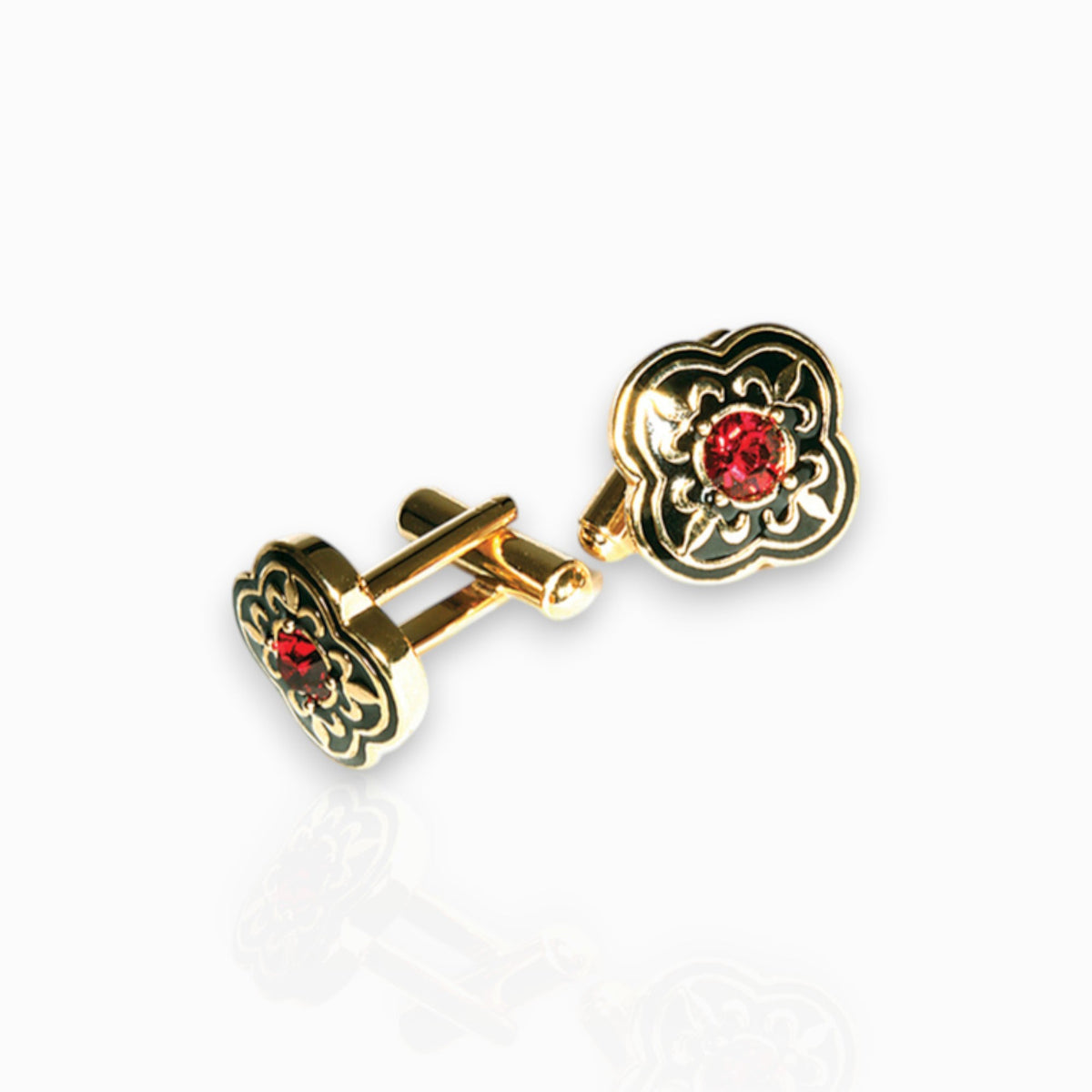 Pugin Medieval Style - Cufflinks on a white background.