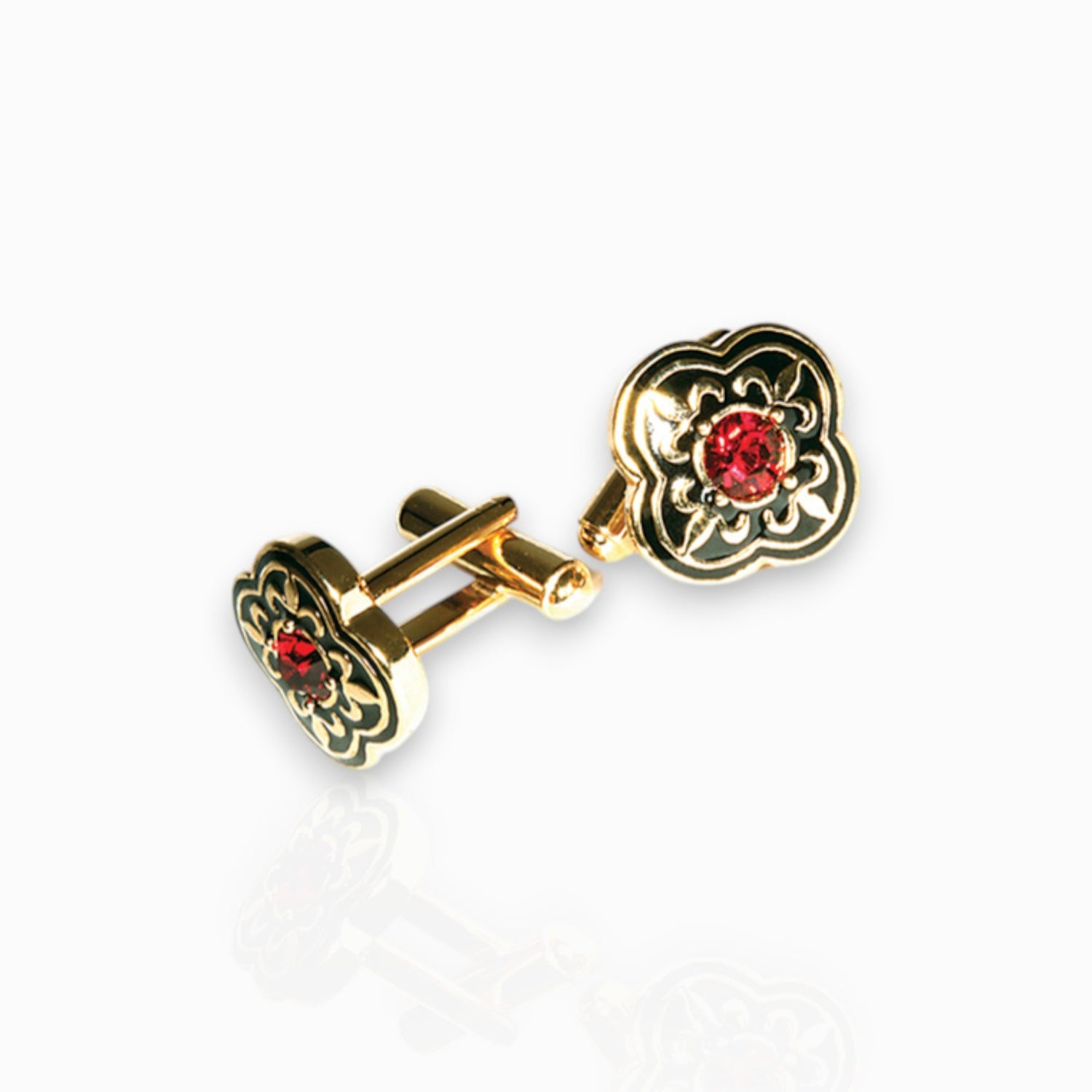 Pugin Medieval Style - Cufflinks on a white background.