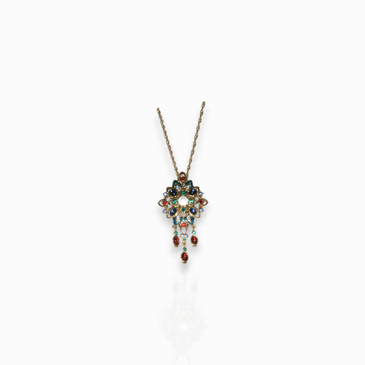 Renaissance Revival Red - Pendant on a white background.
