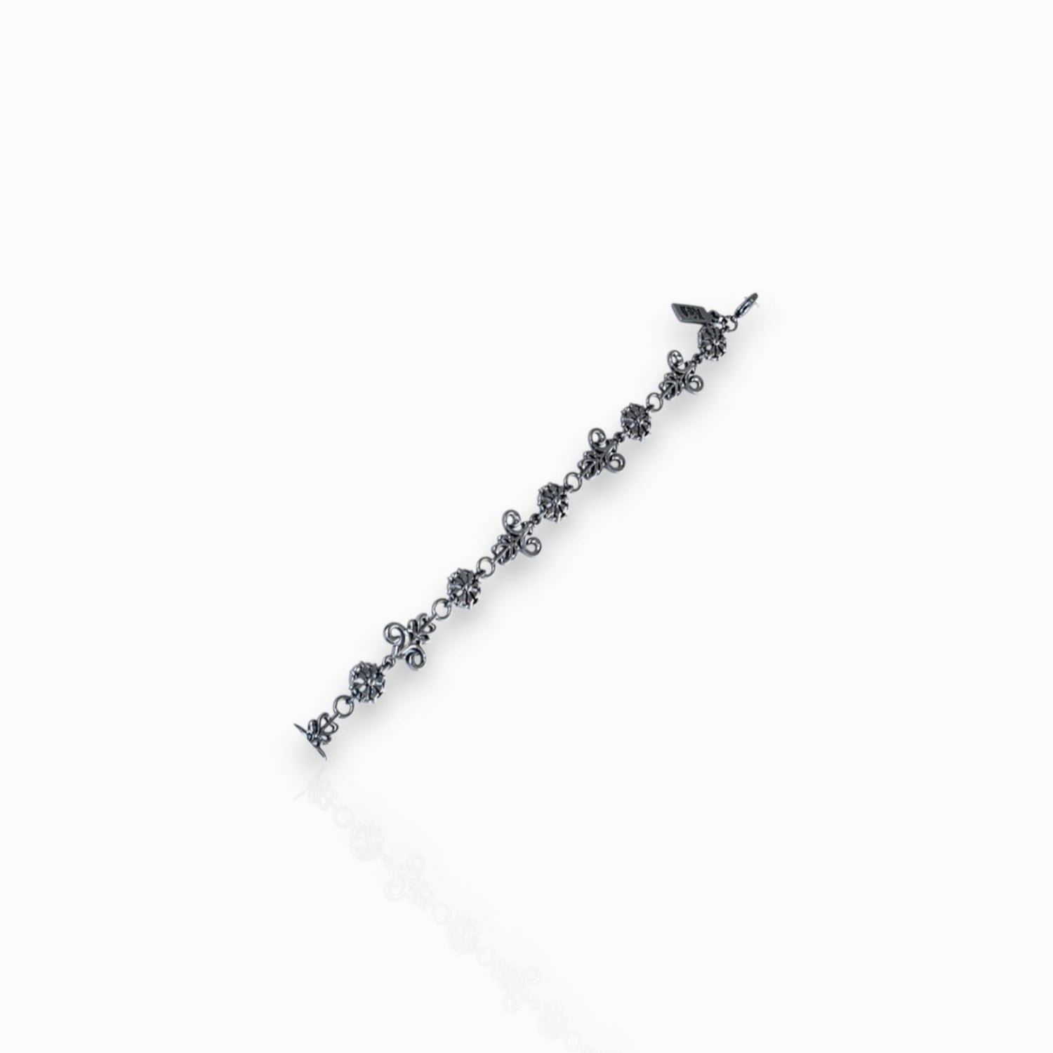 Butterfly Floral Link - Bracelet on a white background.