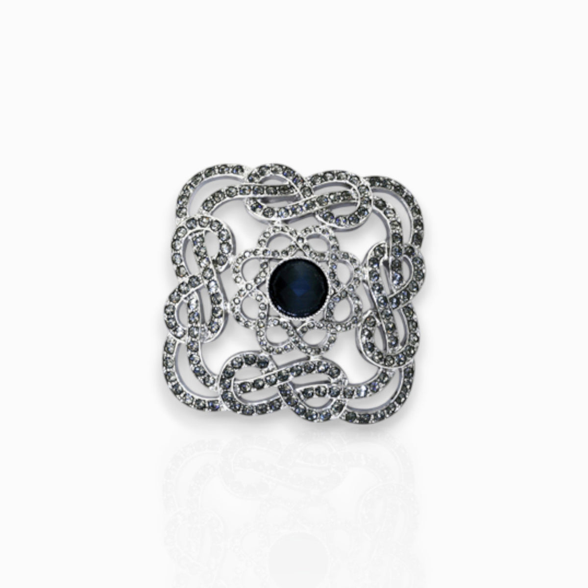 Crystal Shoe Buckle - Brooch on a white background.