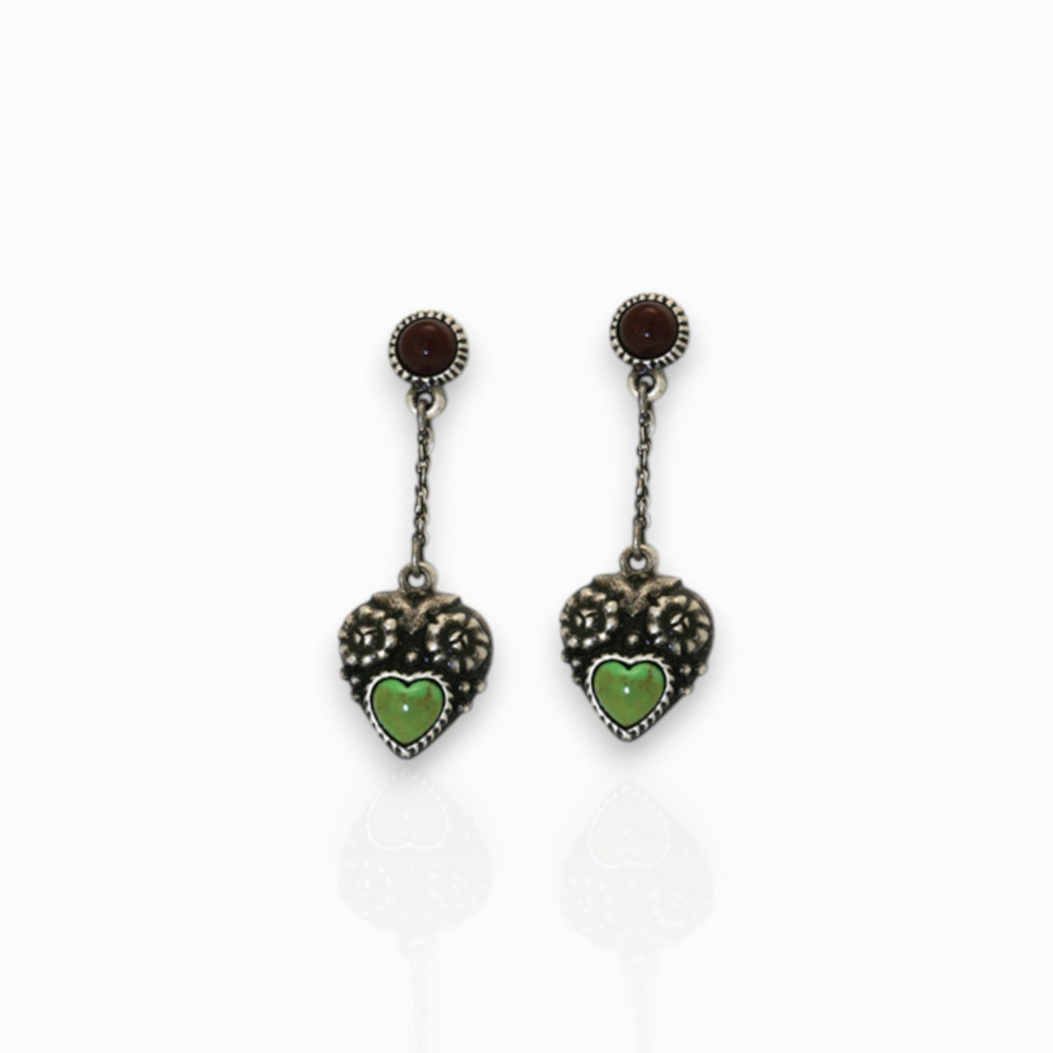Morris Owl - Earrings on a white background.