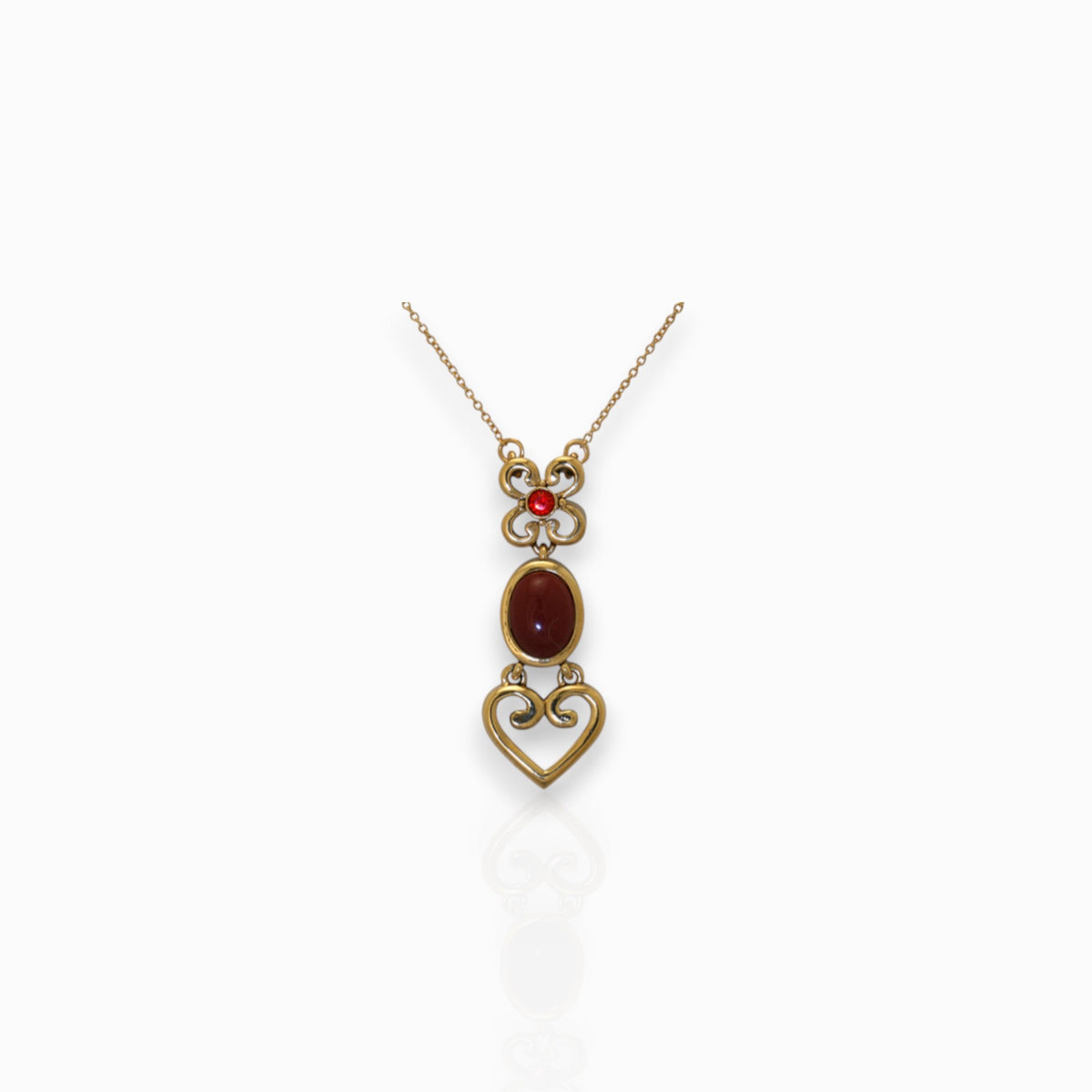 Rogue Crystal Love - Pendant on a white background.