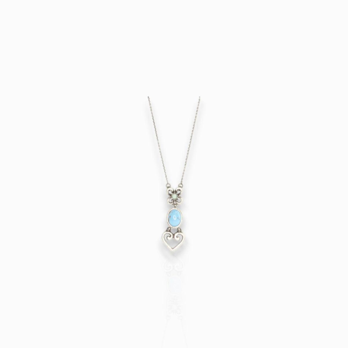Azue Crystal Love - Pendant on a white background.