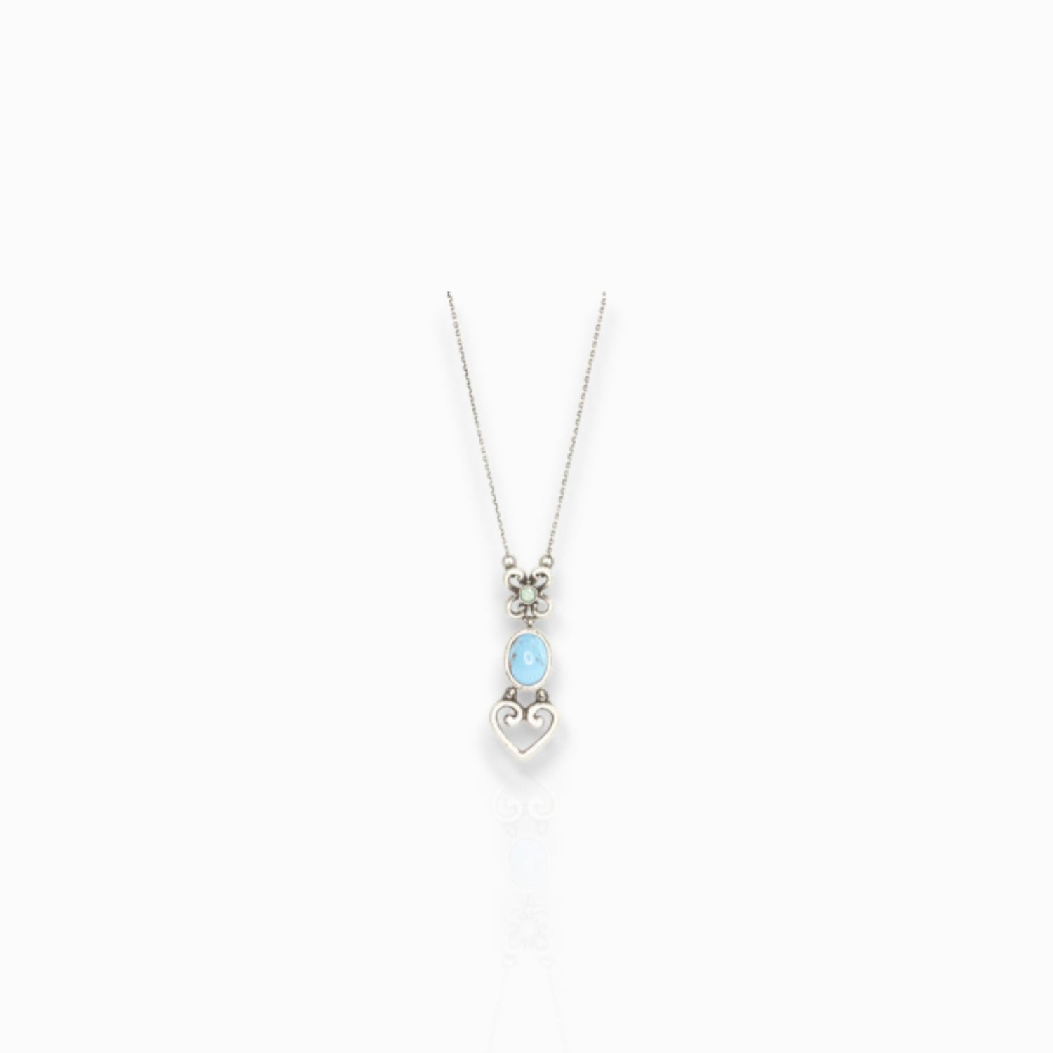 Azue Crystal Love - Pendant on a white background.