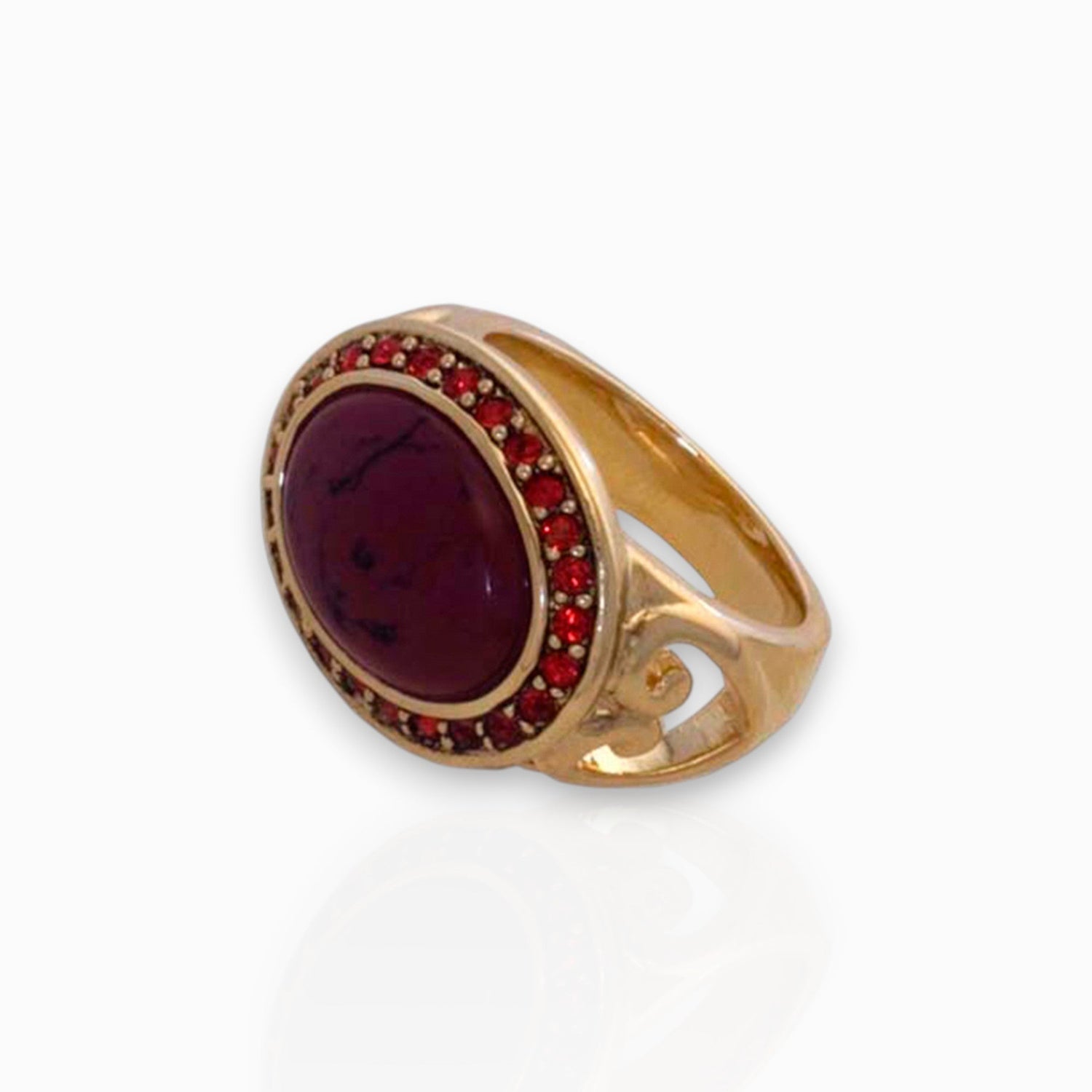 Rogue Crystal Love - Ring on a white background.