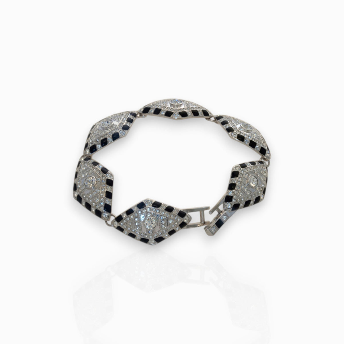 Crystal Lozenge - Bracelet on a white background.