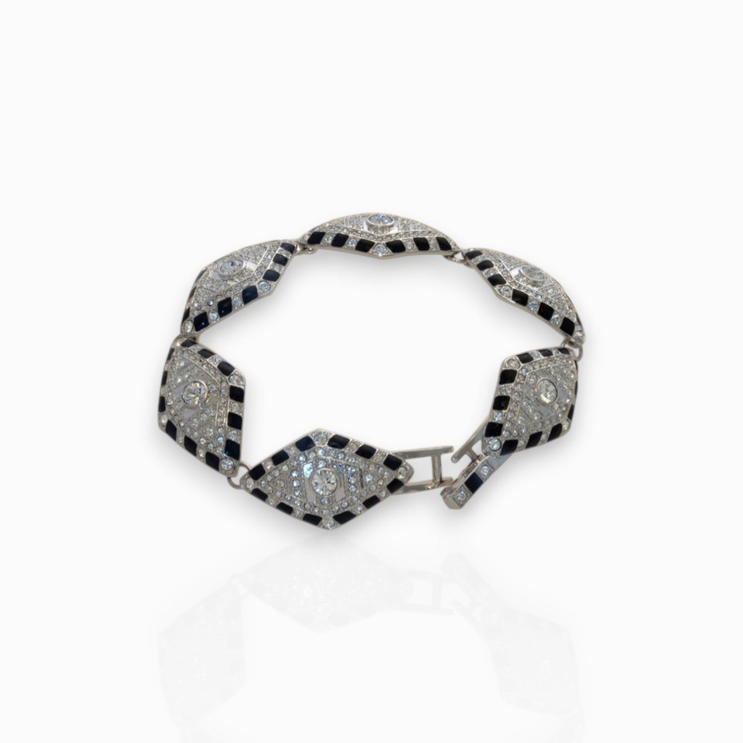 Crystal Lozenge - Bracelet on a white background.
