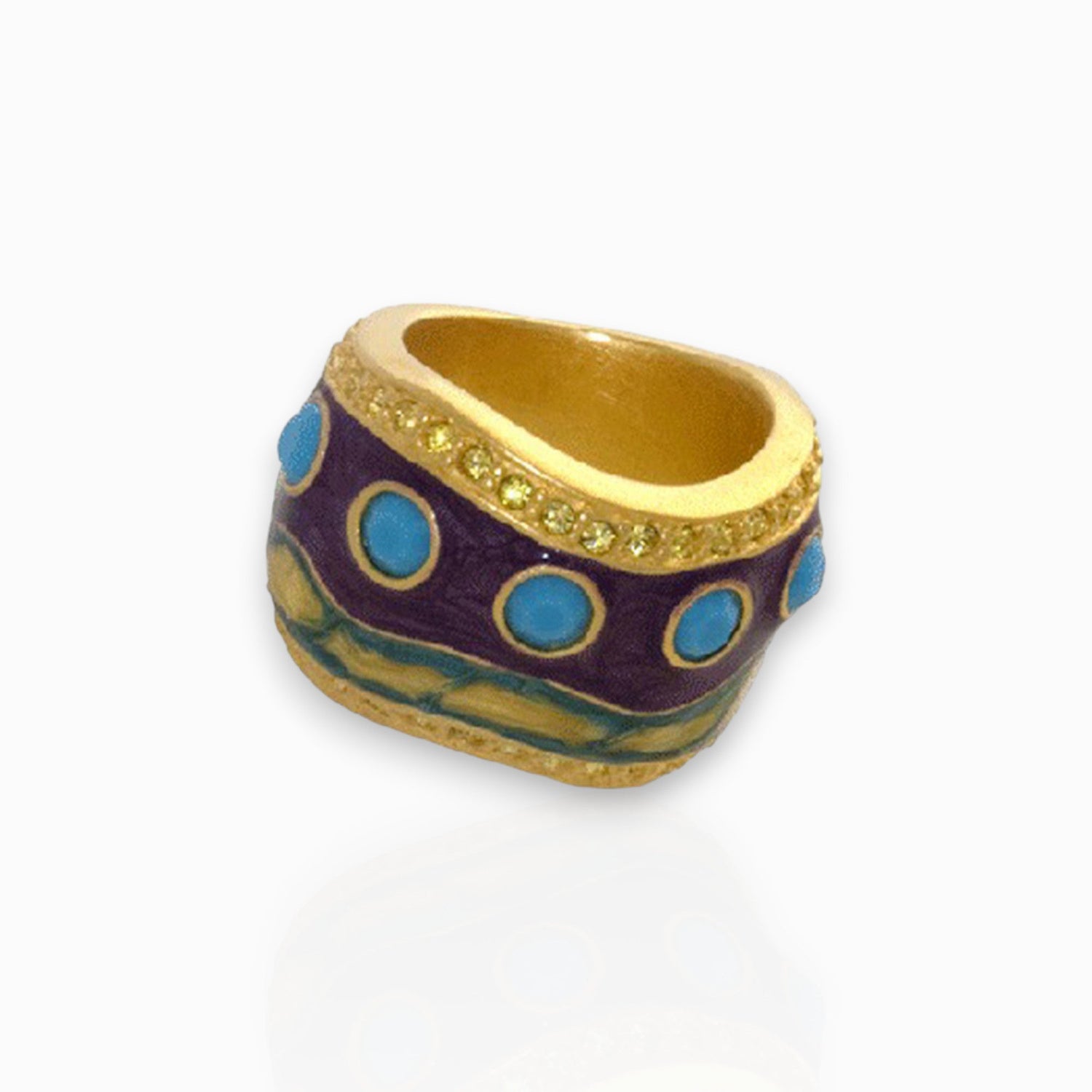 Ocean Spirit - Ring on a white background.