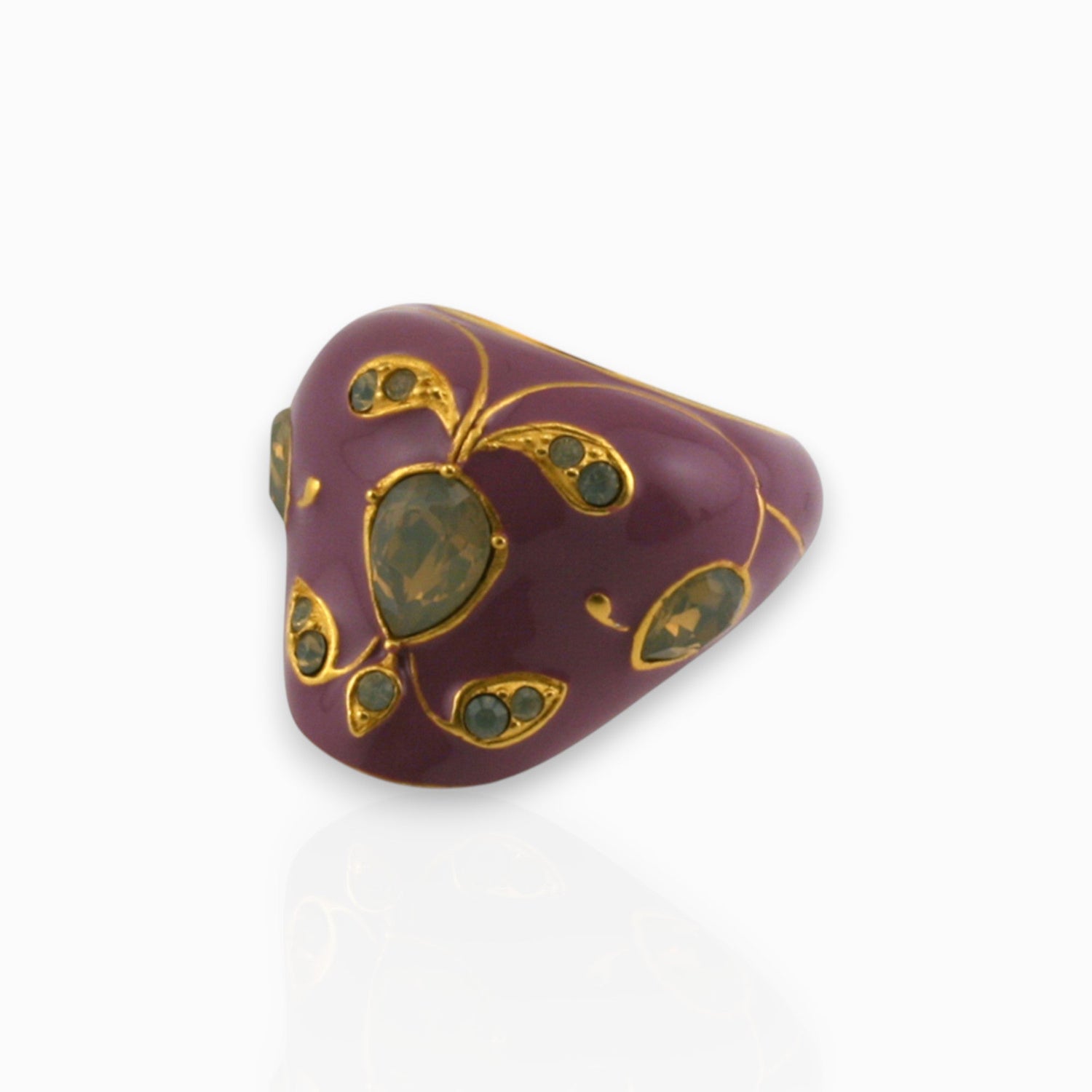 Mauve Mughal - Ring on a white background.