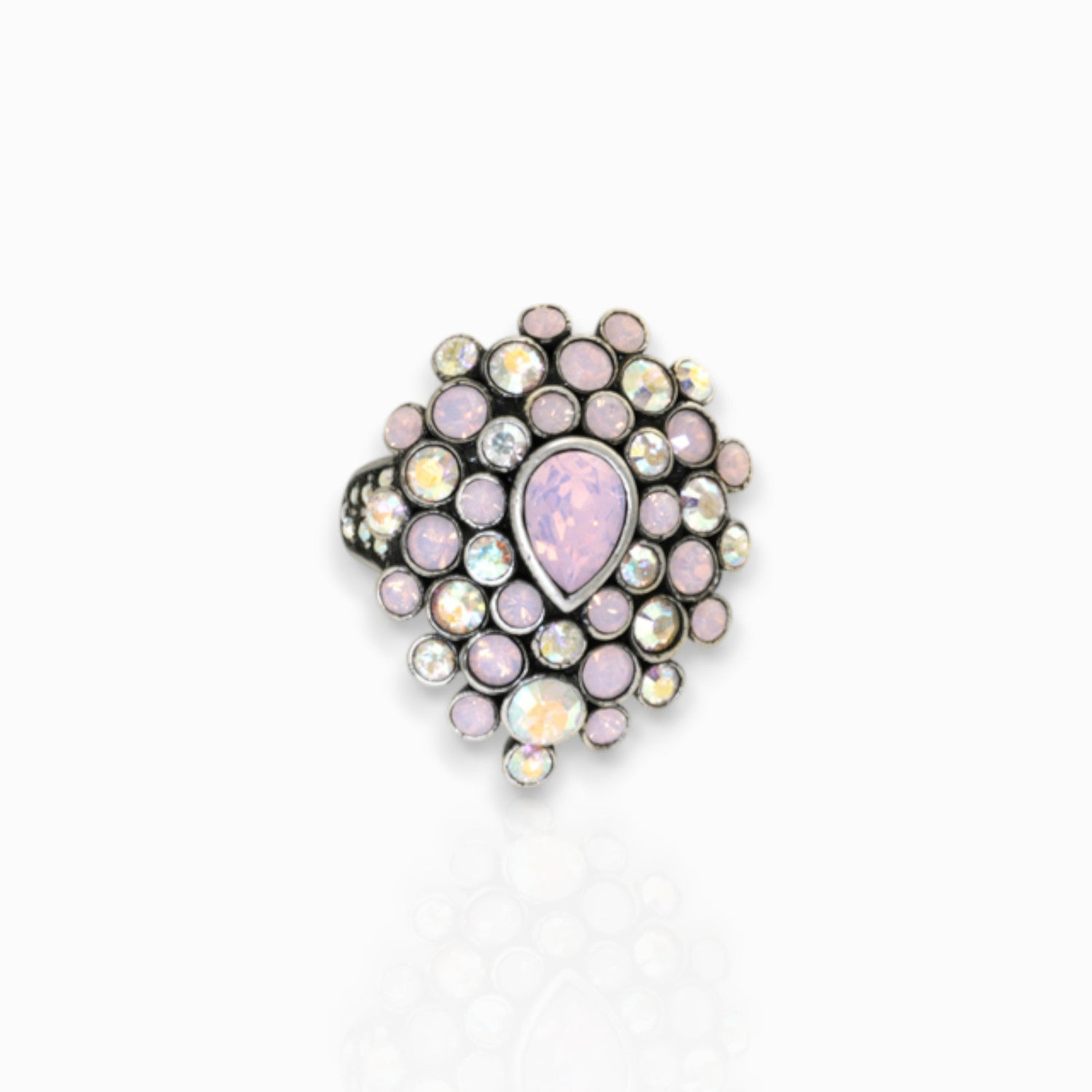 Pink Garland - Ring on a white background.