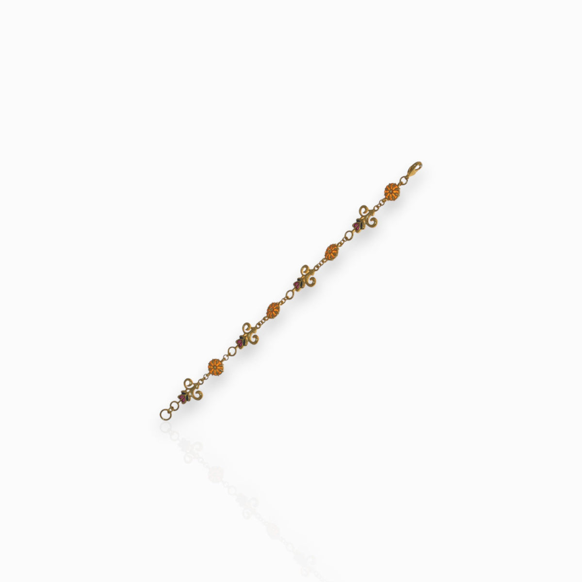 Gold-Toned Butterfly - Bracelet on a white background.