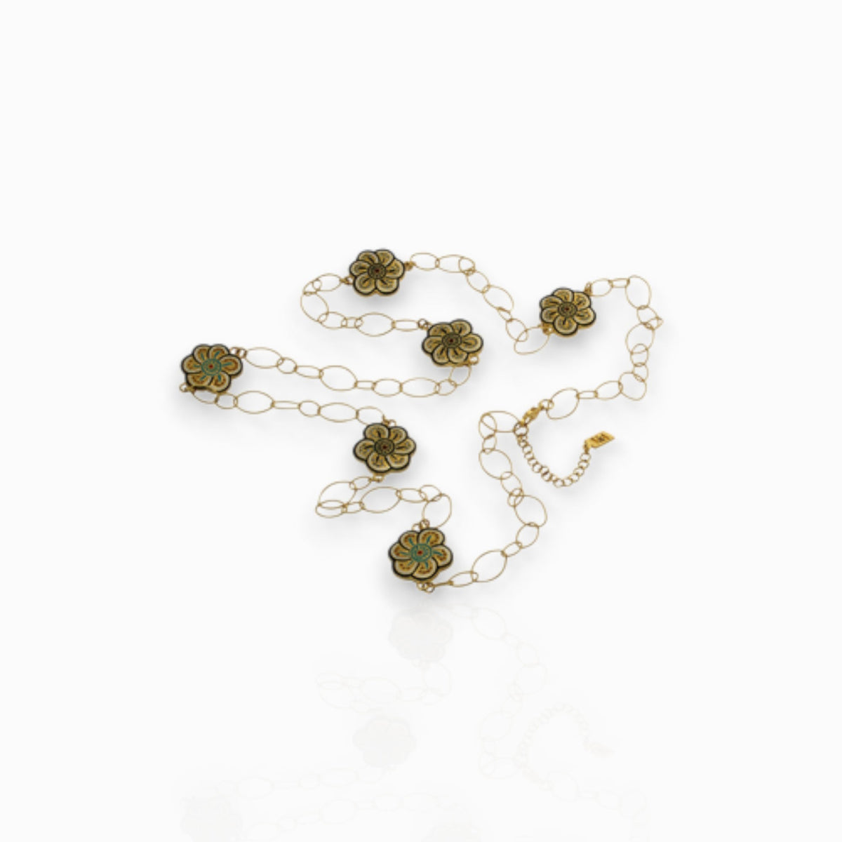 Floral Inspiration - Necklace on a white background.