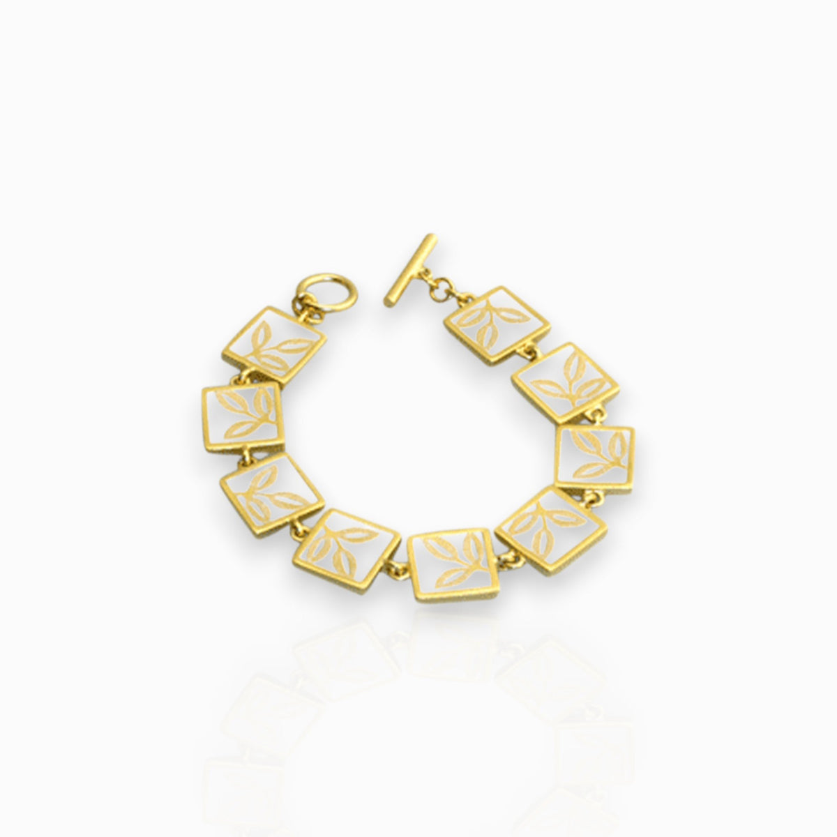 Lace Leaf - Bracelet on a white background.