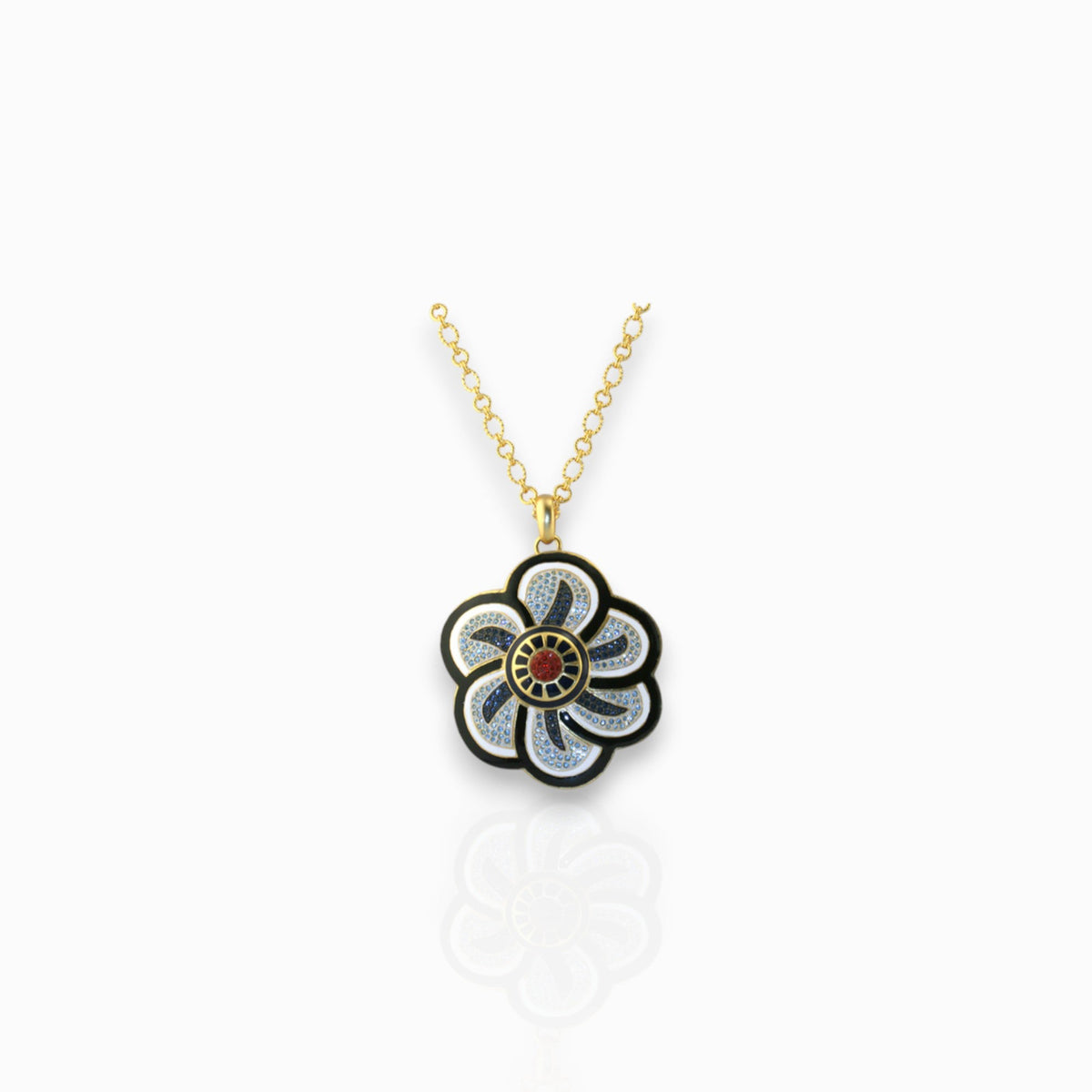 Floral Inspiration Large - Pendant on a white background.