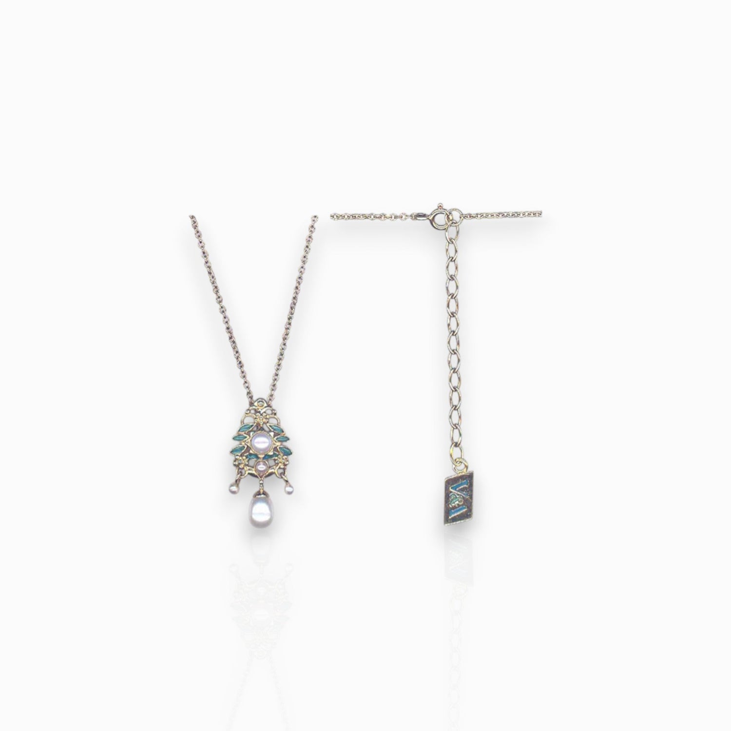Love In A Mist - Pendant on a white background.