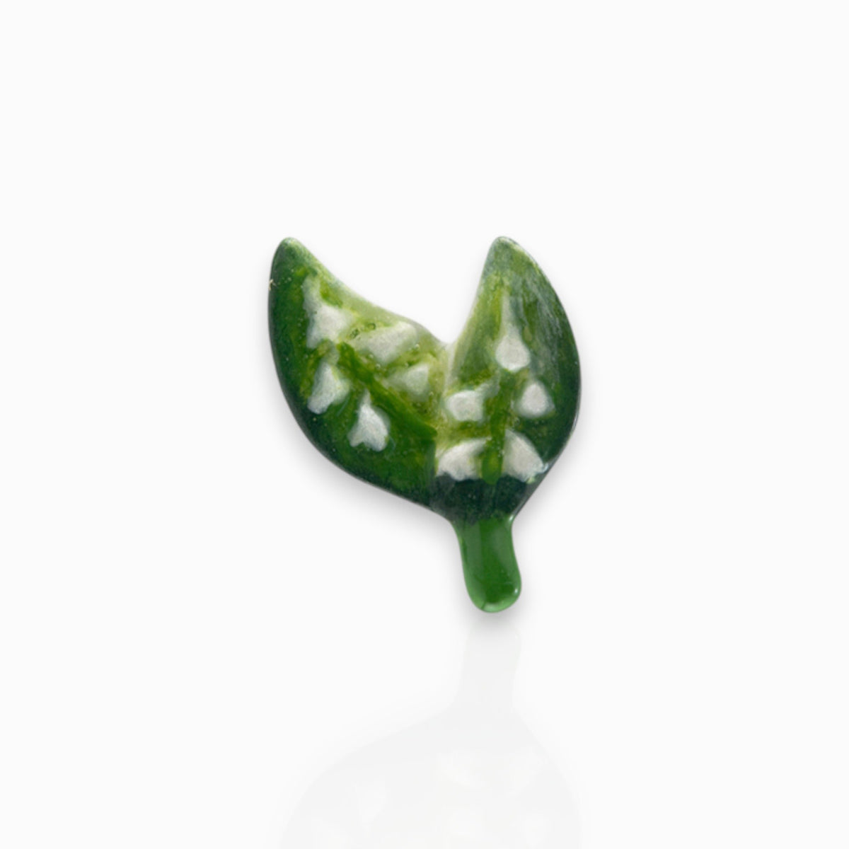 May Lily of The Valley Small - Brooch on a white background.