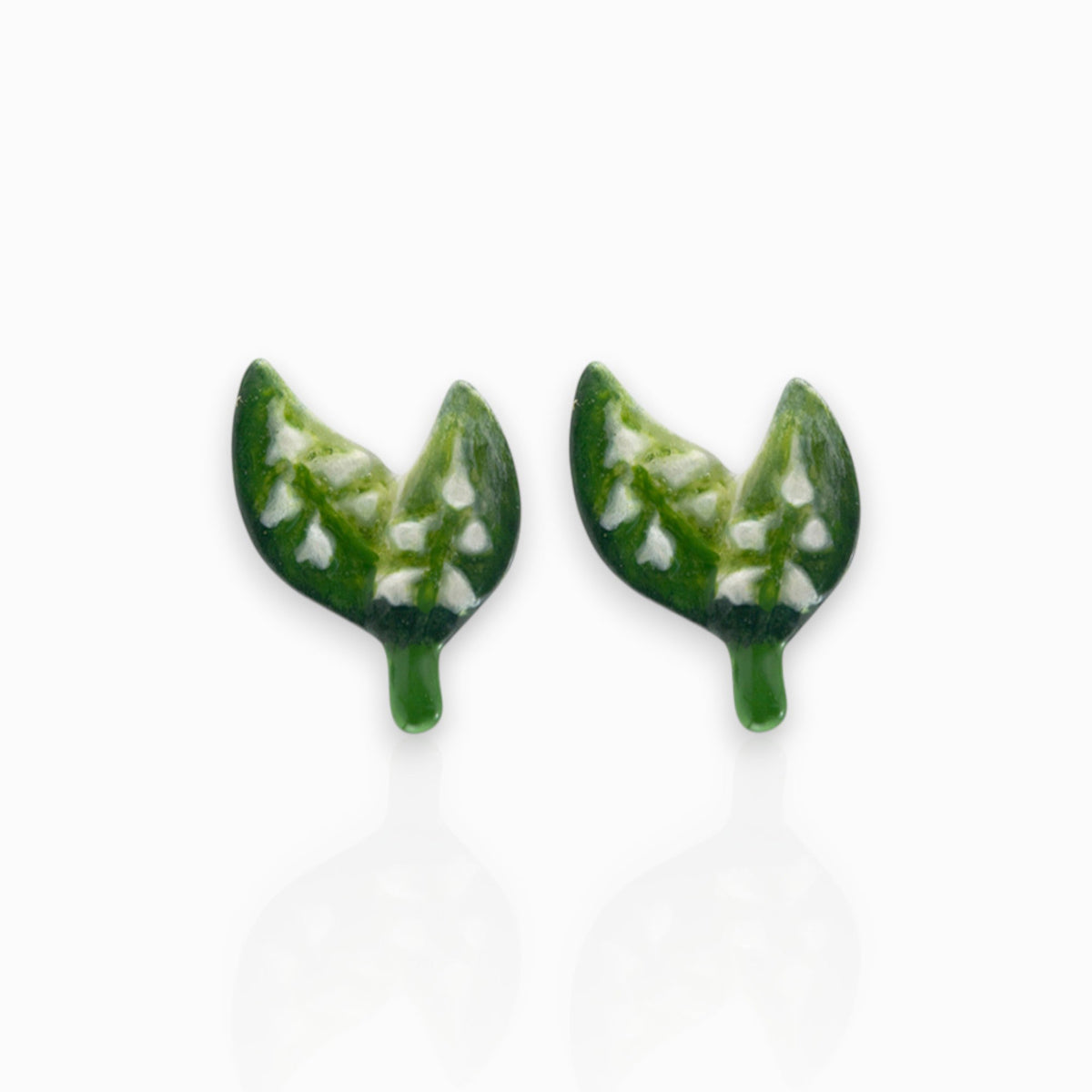 May Lily of the Valley Small - Post Earrings on a white background.