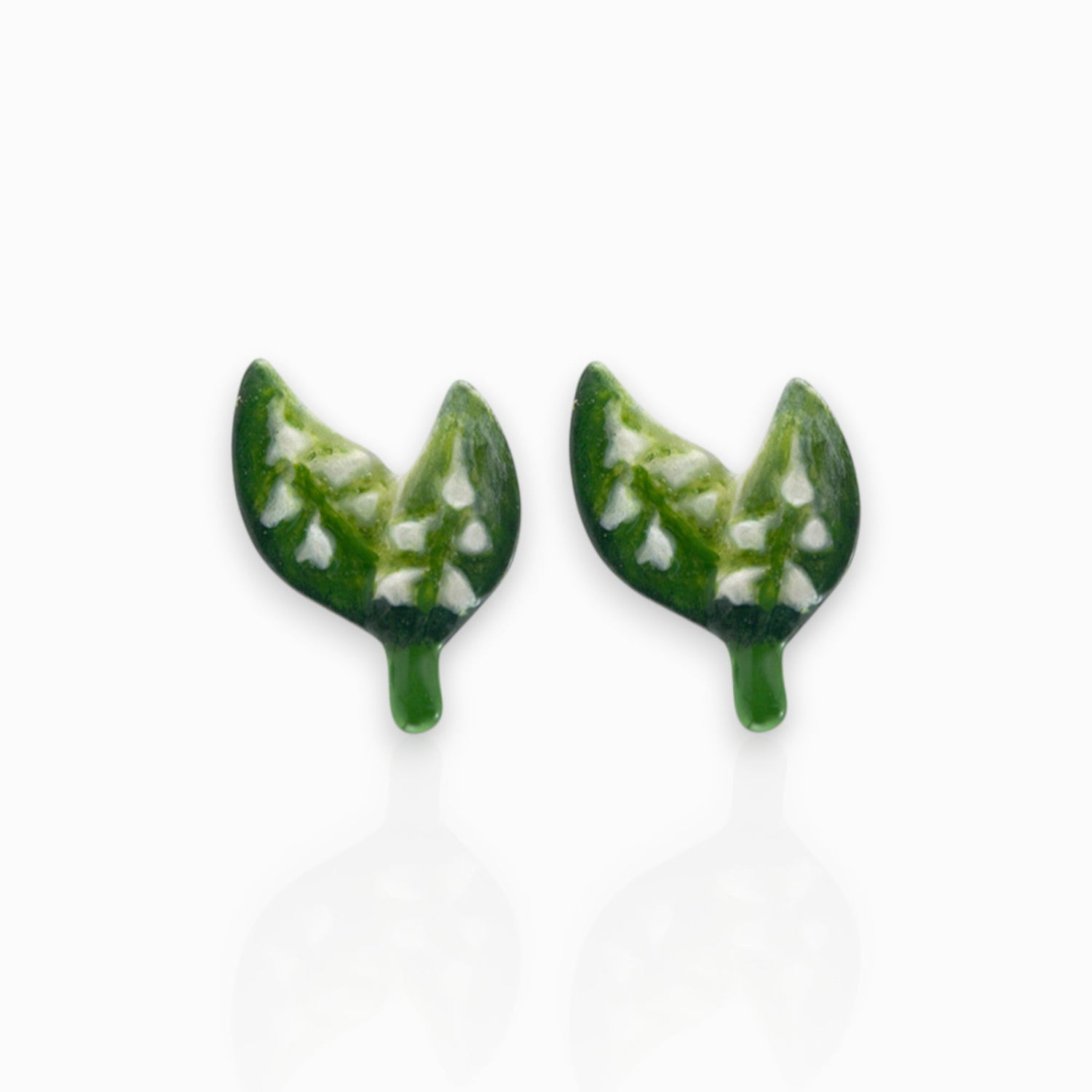 May Lily of the Valley Small - Post Earrings on a white background.
